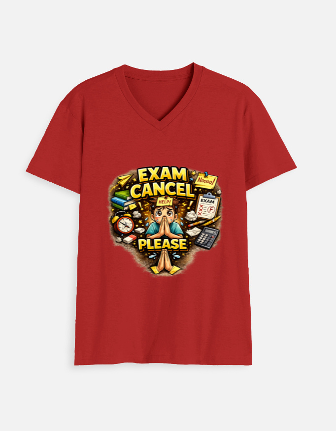 Exam Cancel Please - Unisex V Neck T-Shirt