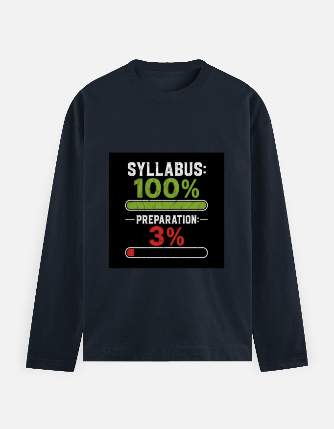 Syllabus 100% - Preparation 3% - Men's Full Sleeve T-Shirt - Image 10