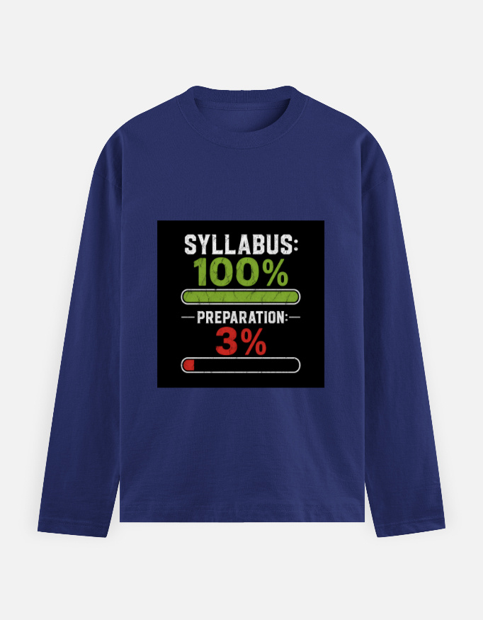 Syllabus 100% - Preparation 3% - Men's Full Sleeve T-Shirt