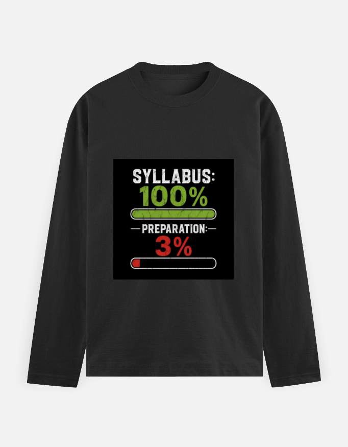 Syllabus 100% - Preparation 3% - Men's Full Sleeve T-Shirt - Image 16